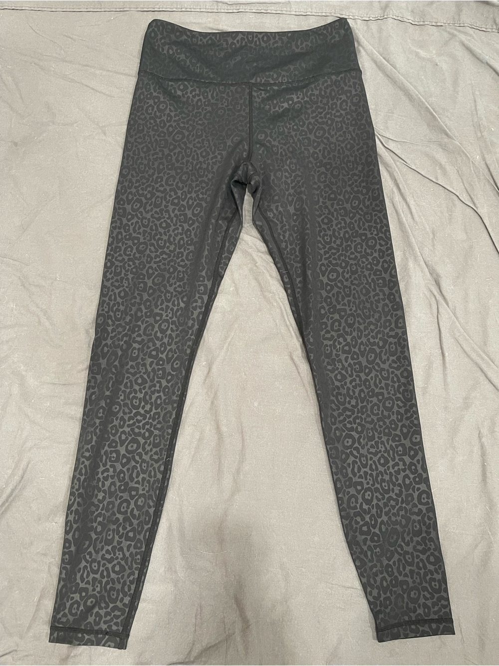 ZYIA Black Leopard-Print Leggings